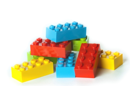 Stack of lego bricks